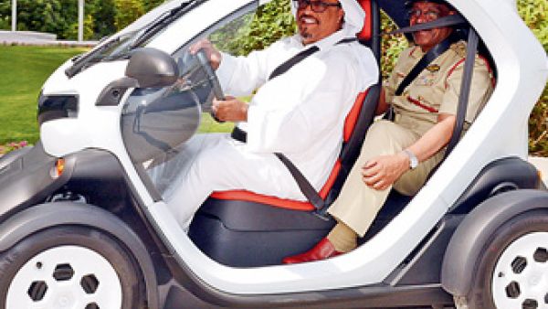 Dubai Police have decided to turn over a greener leaf with their latest launch - this eco patrol vehicle.
