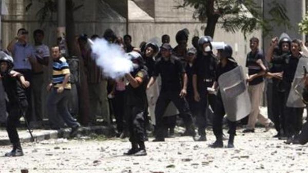 Egyptian police try to maintain calm in response to rioting over the film by Sam Bacile.