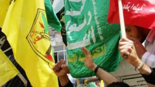 انصار لحركة فتح يتظاهرون في غزة بمناسبة ذكرى التكبة
