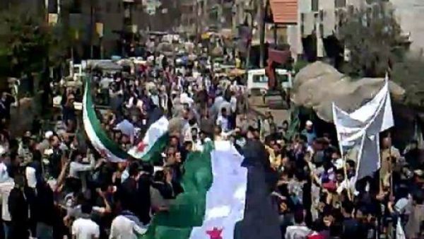 تظاهرات حاشدة في سوريا