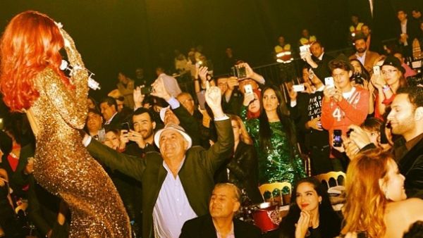 Lebanese ringin' in the New Year right with Haifa Wehbe (Image: Instagram)
