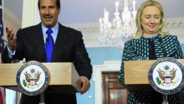 كلينتون وحمد