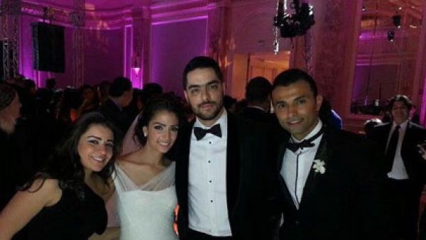 Hassan al Shafei's wedding was a glamorous affair.