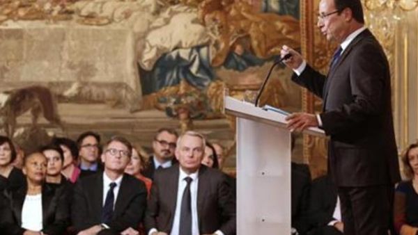 الرئيس الفرنسي فرانسوا هولاند