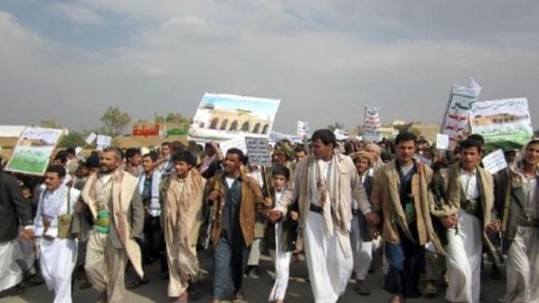 حوثيون يشاركون في مسيرة بمناسبة يوم القدس في صعدة 
