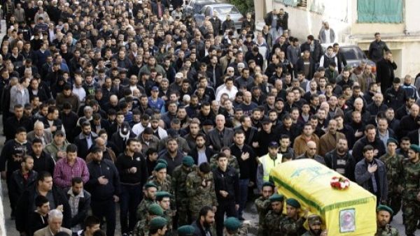 One of Hezbollah's top commanders, Ali Bazzi, was killed in Syria last week (Mahmoud Zayyat/AFP)