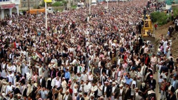 تظاهرة للمعارضة اليمنية في مدينة اب
