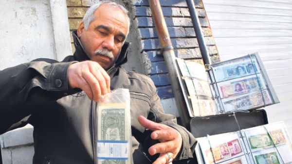 The rial was trading at around 33,300 per dollar 