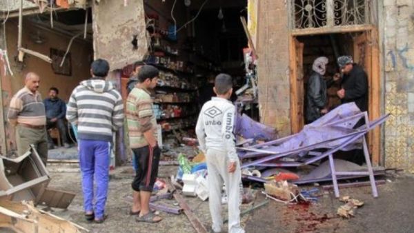 ادى الانفجار الى اصابة ثلاثة حراس بجروح