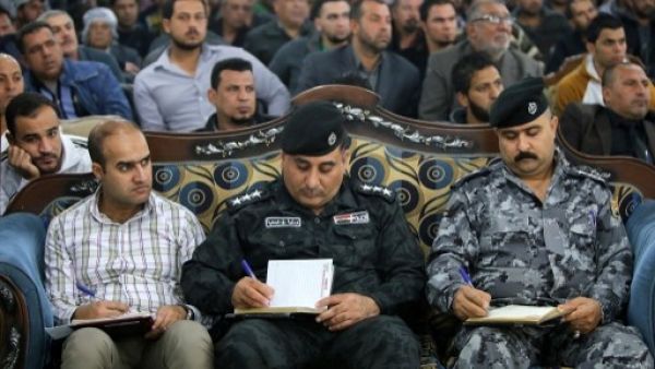 Cafe owners and security officials recently attended a training on how to recognize and prevent suicide bombings in and around their workplaces. Suicide bombs are a daily occurrence in the country (Ahmad Al Rubaye/AFP)