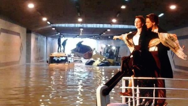 Jordanians have been making light of the bad weather on social networking sites with funny photos (Abo Al Naddarat/Kharabeesh)