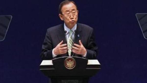 الامين العام للامم المتحدة بان كي مون 