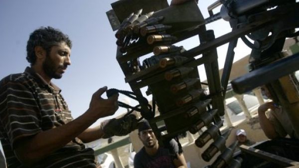 
ثوار ليبيون في وادي دينار