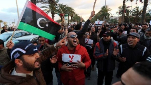 Libyans have been calling for Zeidan's resignation throughout the capital since Friday (Mahmud Turkia/AFP)