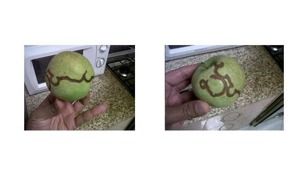 The message on the apple is yet to be deciphered. (7Days)