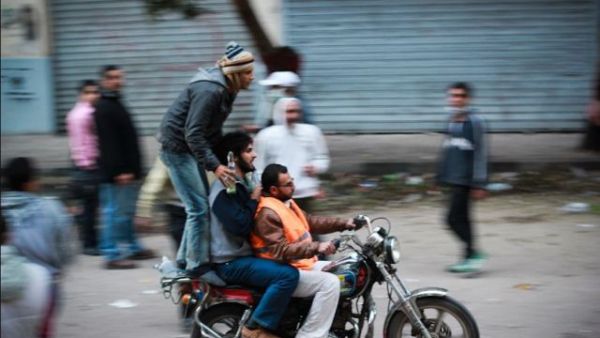 In Part 2 of the Egypt Revolution back at Tahrir, it's not camels and horses that are out in force but motorbikes bearing Egyptian heroes rather than Mubarak's mafia.