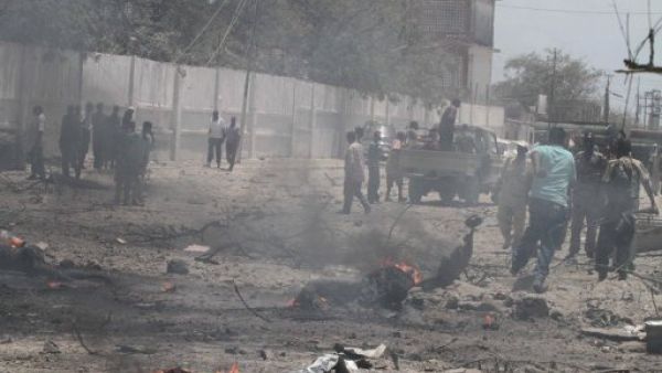 اثار الهجوم في مقديشو