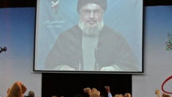 نصر الله في اثناء كلمته الثلاثاء
