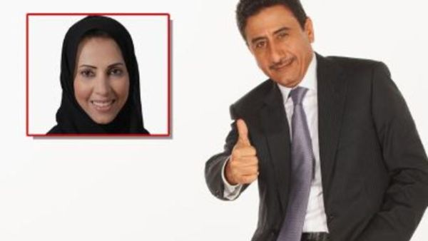 الفنان ناصر القصبي وزوجته الكاتبة بدرية البشير