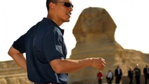 U.S. President Obama's relationship with the Muslim Brotherhood is being illuminated so much that he has to wear shades.