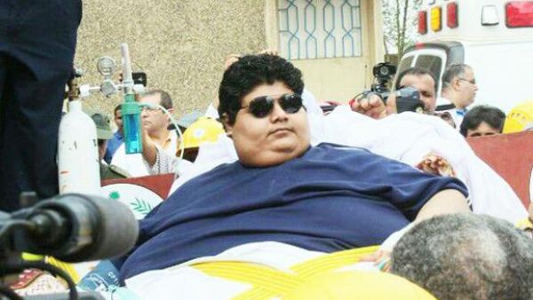 This Arab teenager was so obese, he had to be cut out of his own house.