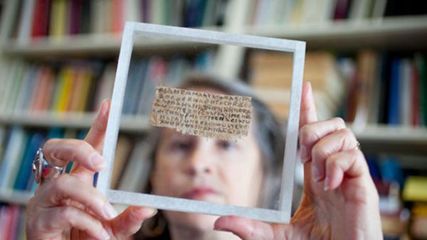 A piece of papyrus has Jesus speaking about his wife.
