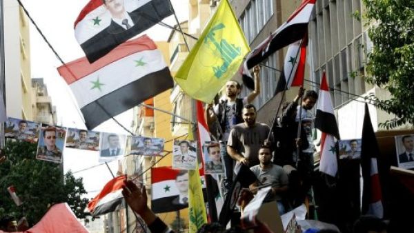 تظاهرة مؤيدة للرئيس الاسد في بيروت 