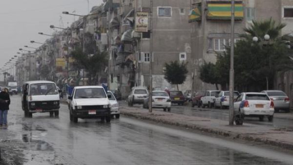 Inclement weather in Alexandria.  The weather creates the only storm at Egypt's first round of elections which otherwise go off better than expected.
