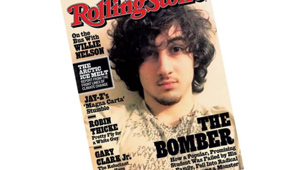 Dzhokhar Tsarnaev on the cover of Rolling Stone magazine. (Image: Naharnet)