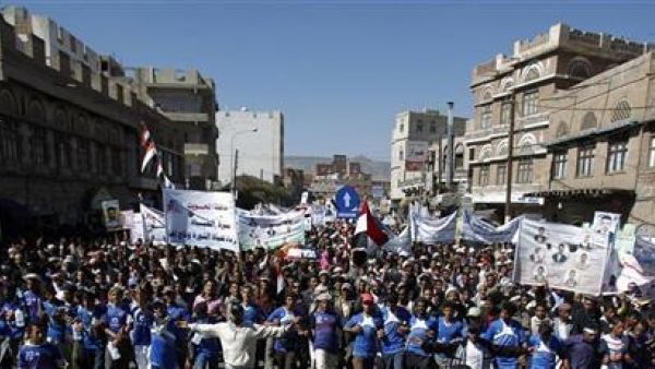 معارضو الرئيس اليمني علي عبد الله صالح في صنعاء 