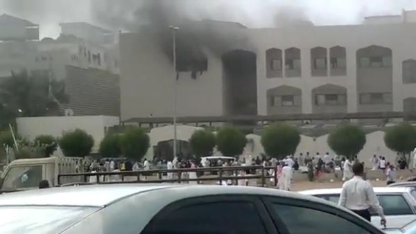 A screen shot taken from the two-and-a-half-minute video posted on YouTube that went viral since Saturday.