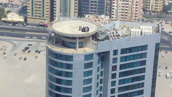 A young Arab woman was talked down from a Sharjah helipad where she was trying to end her life. (Image courtesy of Emirates 24/7)