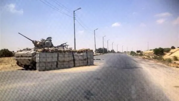 نقطة تفتيش عسكرية في شمال سيناء
