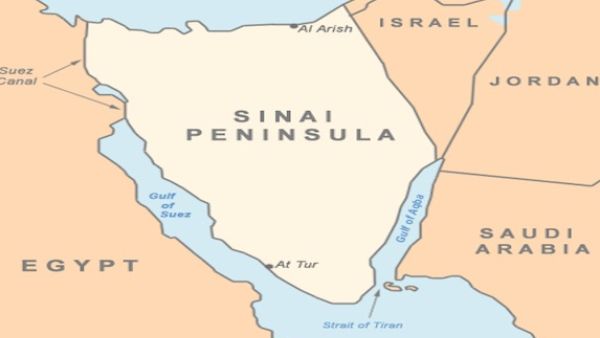 Map of the Sinai peninsula. (Image courtesy of notgoodenough.com)