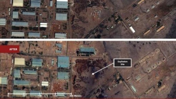  حريق مصنع الخرطوم ناجم عن قصف جوي