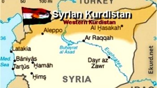 Northern Syria has long been the residence of mainly Kurdish people. (image from Ekurd.net)