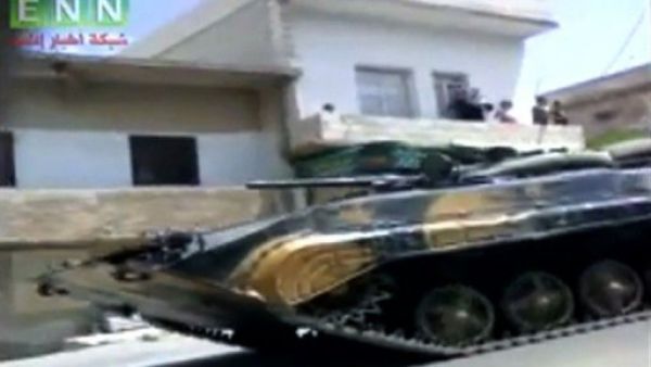 دبابة سورية في ادلب