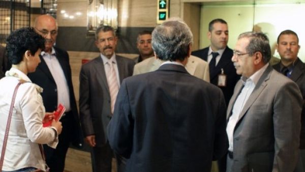 The Syrian opposition National Coalition previously met with Brahimi in Damascus in late October (Louai Beshara/AFP)