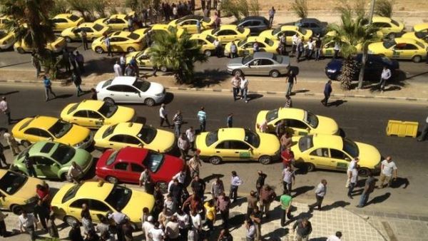 Taxi rush in Amman