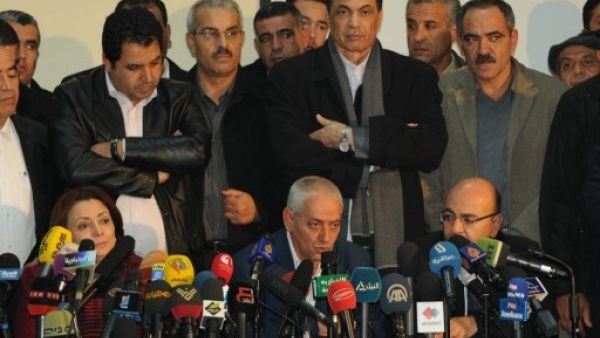 Tunisia's UGTT labor union leader, Houcine Abbassi, announced Saturday that Mehdi Jomaa will serve as the interim Prime Minister for the country's government transition (Salah Habibi/AFP)
