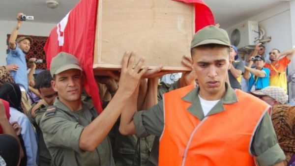 تشييع جثامين الجنود التونسيين القتلى