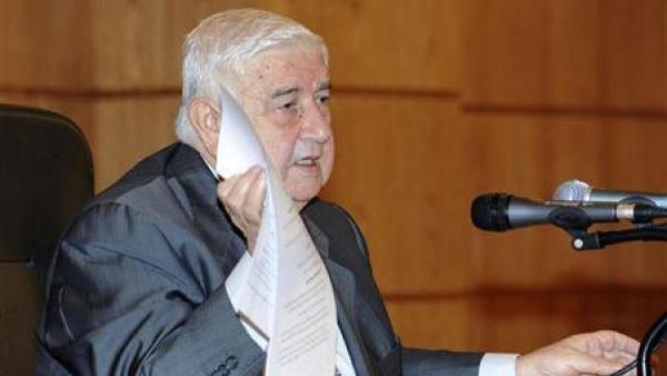 وزير الخارجية السوري وليد المعلم