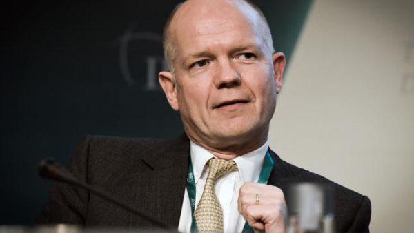British Foreign Secretary William Hague