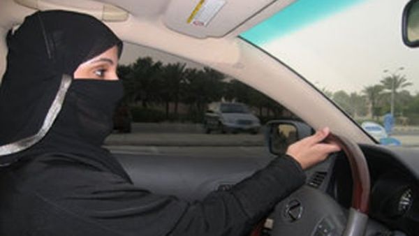 Woman driving