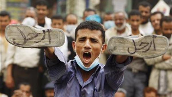 احتجاج ضد الرئيس اليمني علي عبد الله صالح في صنعاء 