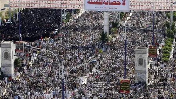 محتجون ضد الرئيس اليمني في صنعاء 