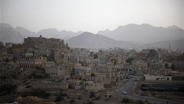 صورة لبلدة رداع التي استولت عليها القاعدة جنوب غربي صنعا
