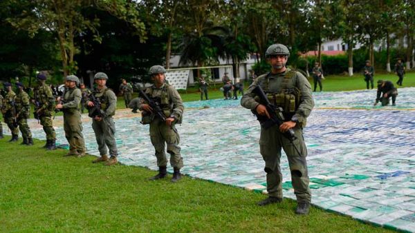 كولومبيا تضبط 12 طناً من الكوكايين.. أكبر كمية في تاريخها