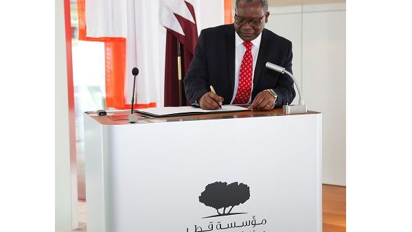 Mr. Mgomri signed the Visitors Book