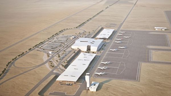 مخطط هندسي لمطار "إيلان رامون" الذي يعترض عليه الأردن